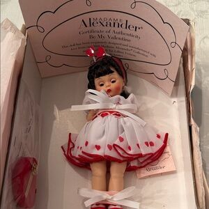 Madame Alexander Doll, Be My Valentine- with certificate of authenticity.
